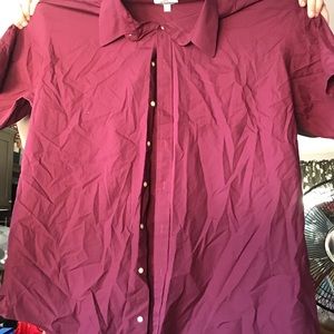 Enro Burgundy/Red Tall Dress Shirt
